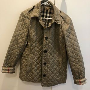 Burberry quilted jacket (dark beige)